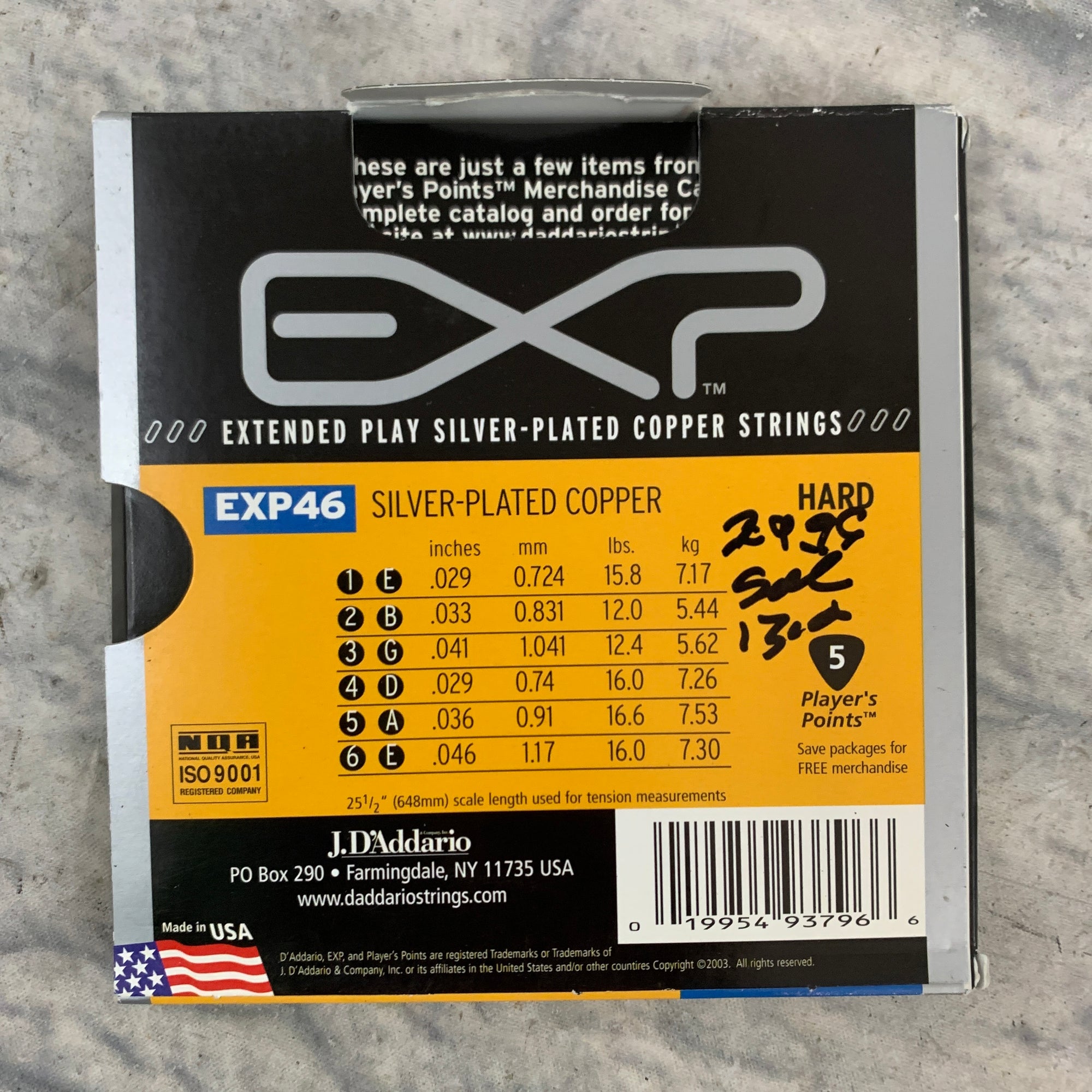 D'Addario EXP46 Extended Play Classical Acoustic Guitar Strings