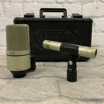 MXL 990 / 991 Condenser Microphone Pair w/ Case & Mounts