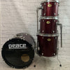 Peace 4-pc Drum Kit 12/13/16/22 - Wine Red
