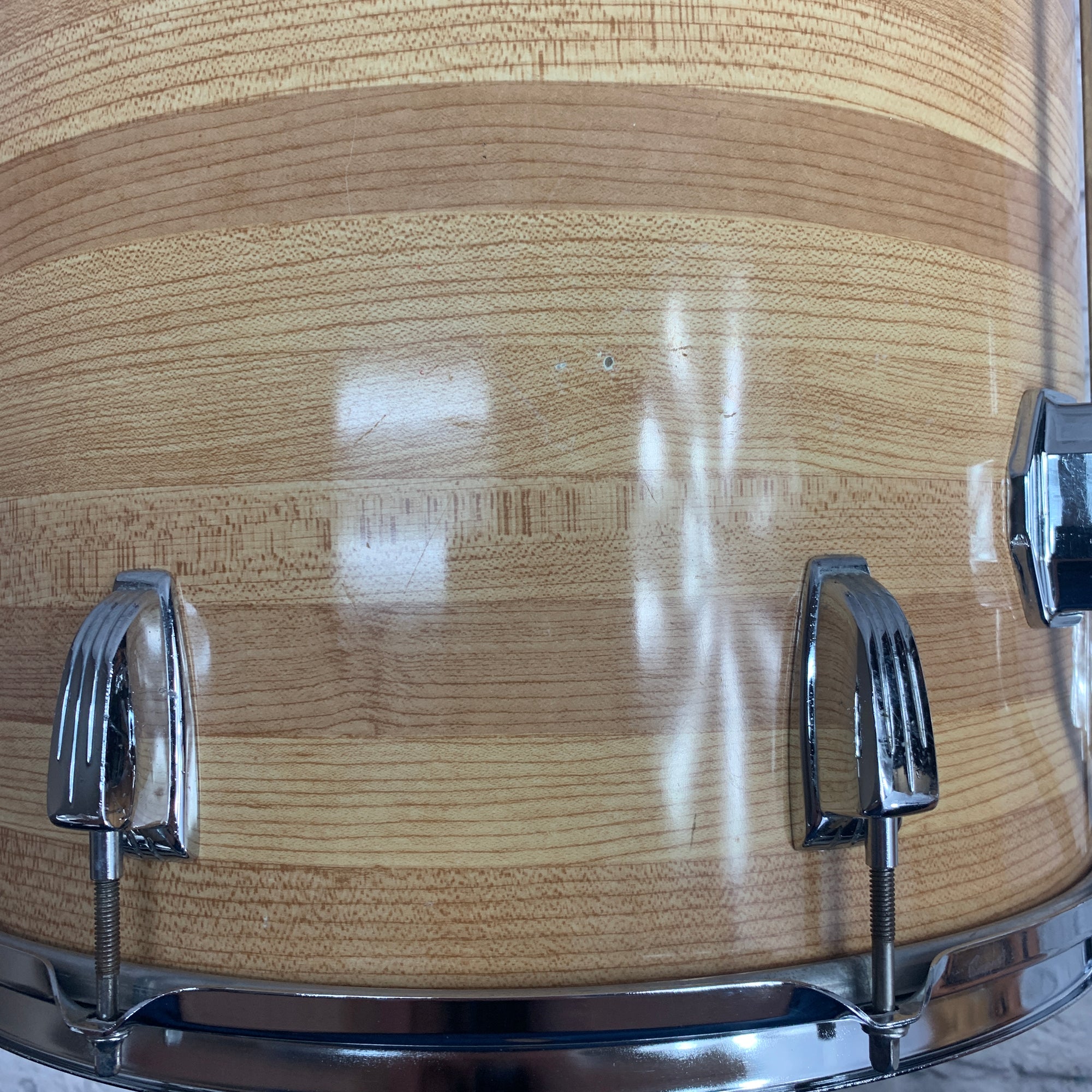 Vintage Ludwig 16 Butch Block Floor Tom Blue & Olive