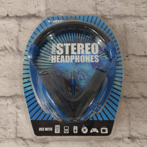 Vibe Sound DJ Style Stereo Over Ear Headphones All Devices with 3.5mm Blue