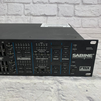 Sabine GRQ-3102 Graphi-Q All Digital 2 Channel 31 Band Equalizer Delay and Compressor