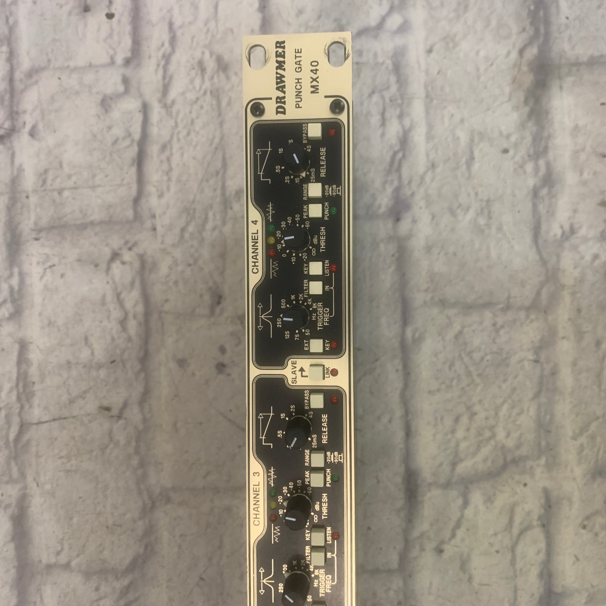 Drawmer MX40 Punch Gate Noise Gate Rack Evolution Music