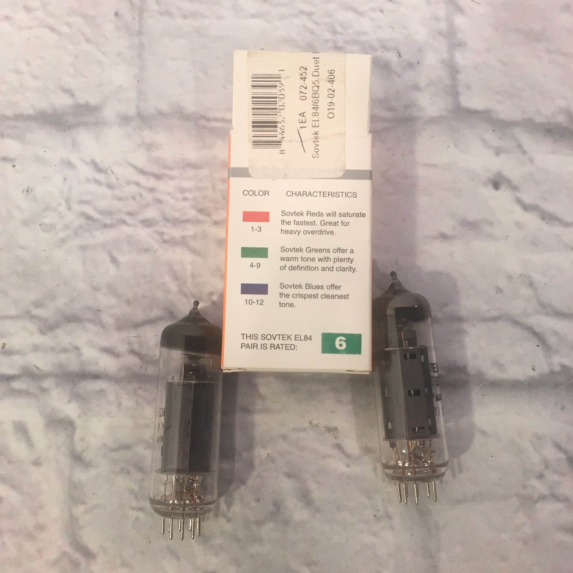 Sovtek EL84 Matching Pair Power Vacuum Tubes (Orange Box)
