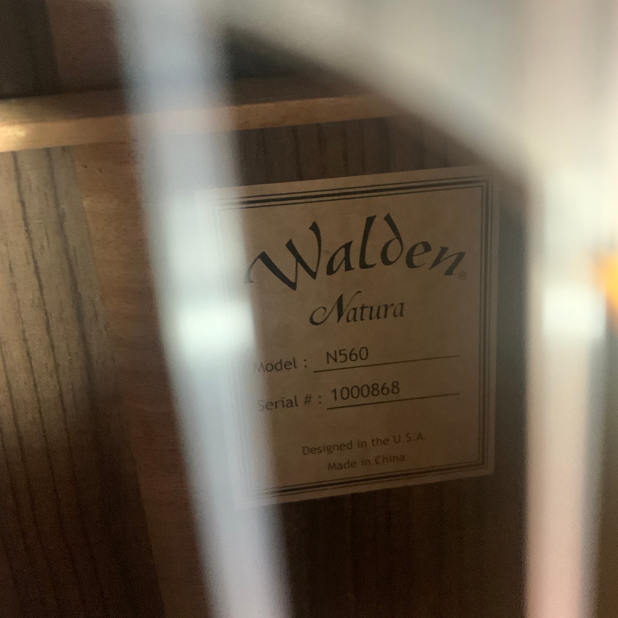 Walden Natura N560 Classical Guitar  Natural