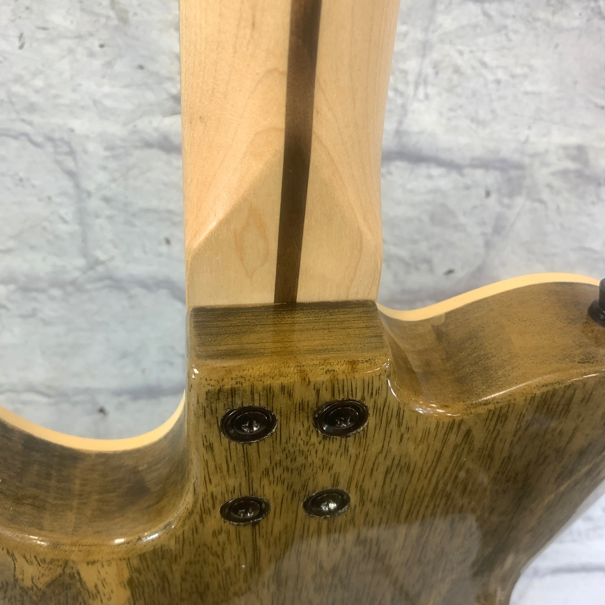 Gatto T Style Green Trans Flame Maple Top  Electric Guitar