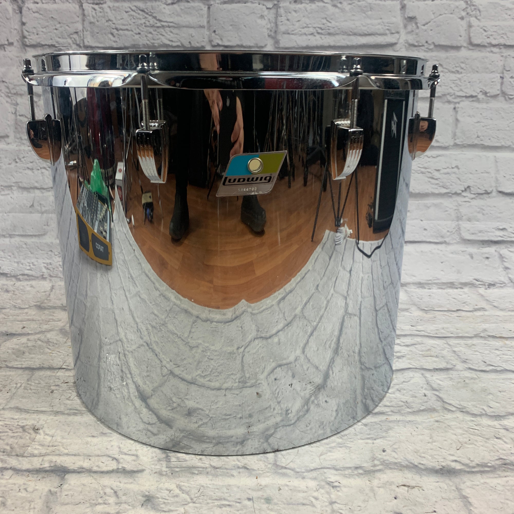 Ludwig 16 Chrome Over Vistalite Concert Tom