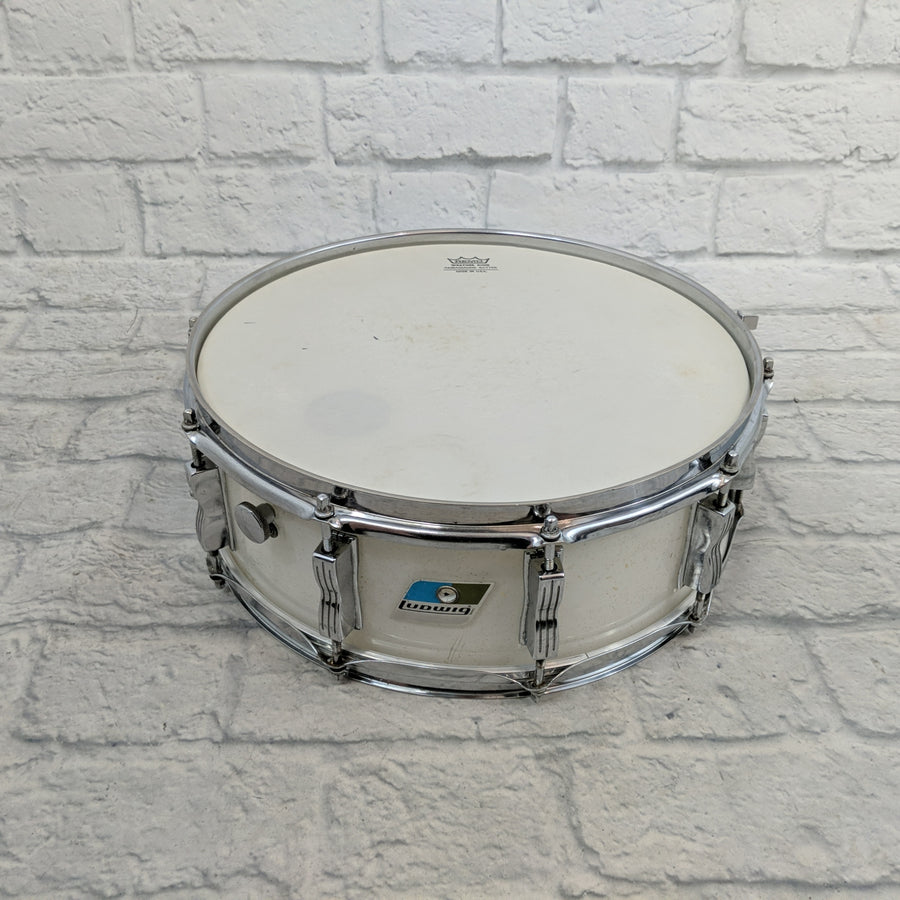 Vintage 70s Ludwig Vistalite Acrylic 10 Lug 14x5 Snare