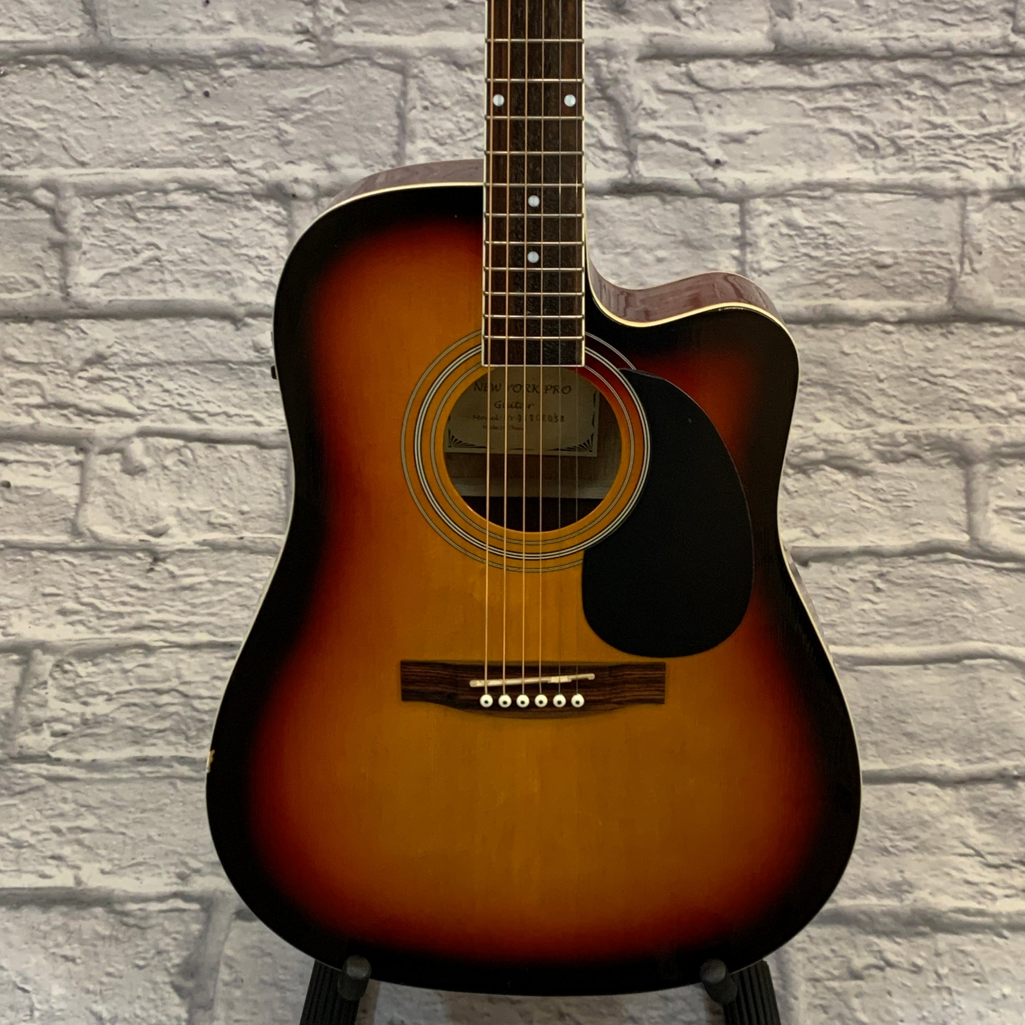 New York Pro NY 977 SEO CB Acoustic Electric Guitar Sunburst
