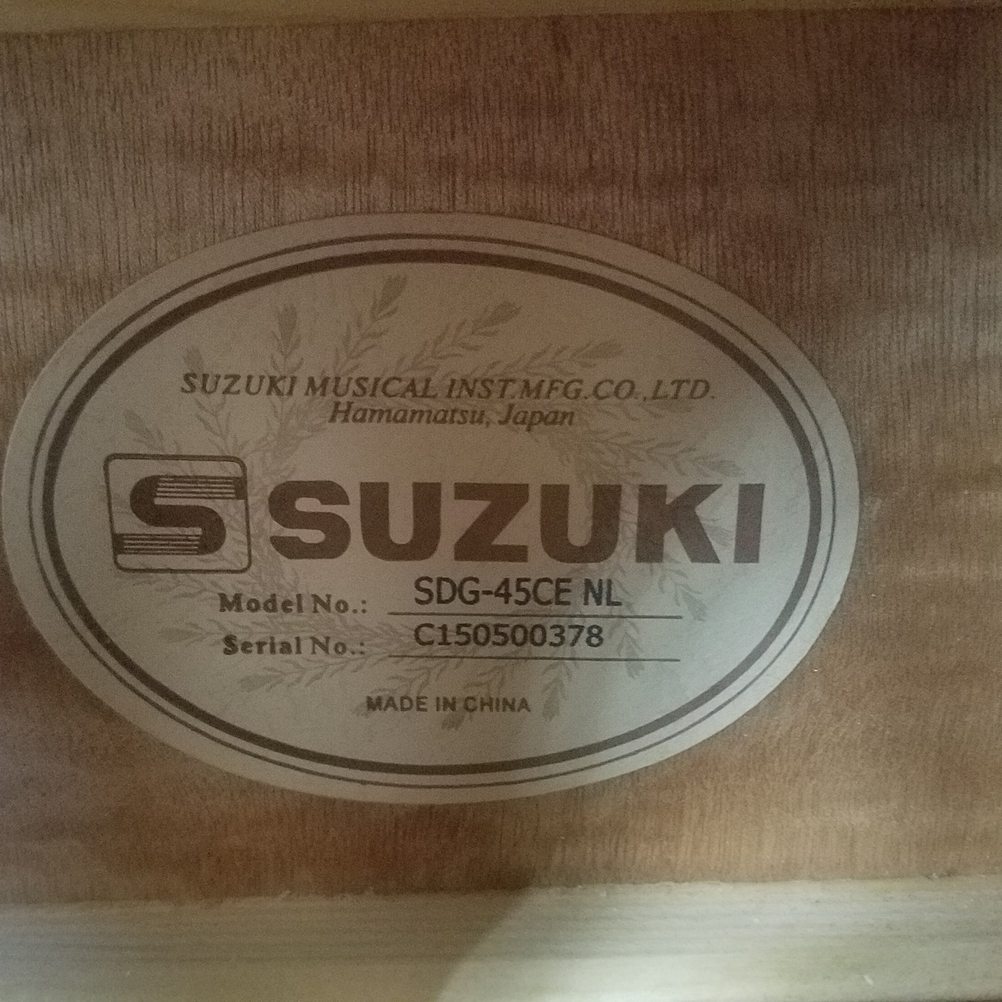 Suzuki SDG-45CE NL Acoustic Electric Guitar - Evolution Music