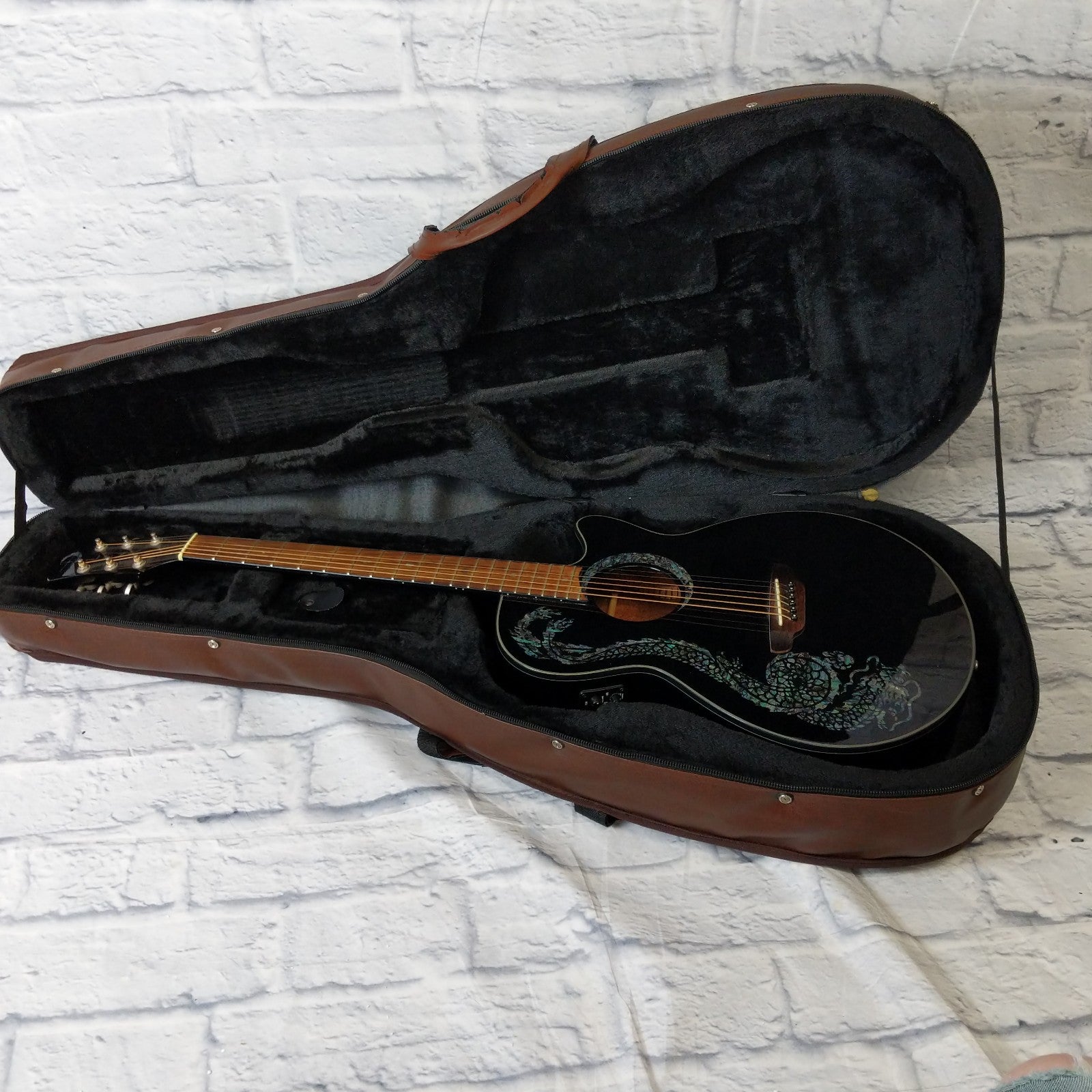 Luna FAU DRA BLK Concert Acoustic