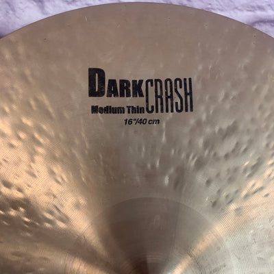 Zildjian Dark Crash Medium Thin 16" Crash Cymbal
