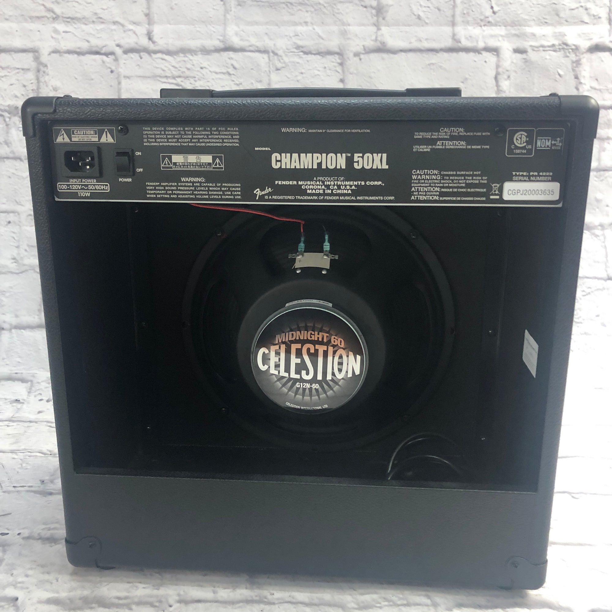 Fender Champion 50XL Guitar Combo Amp