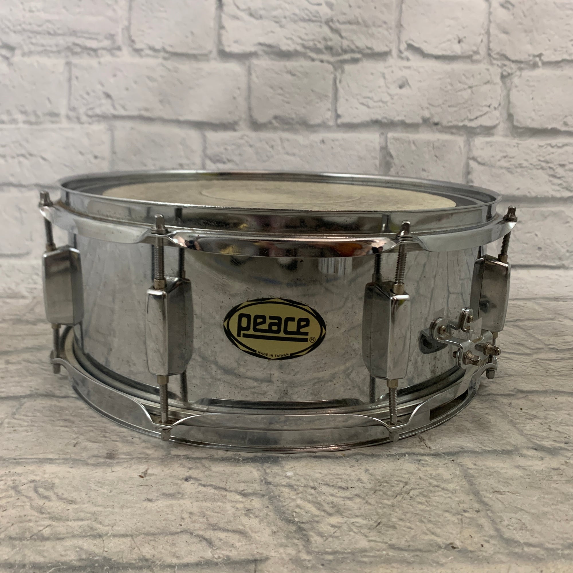 Peace 14" x 5.5" Steel 8-Lug Snare Drum