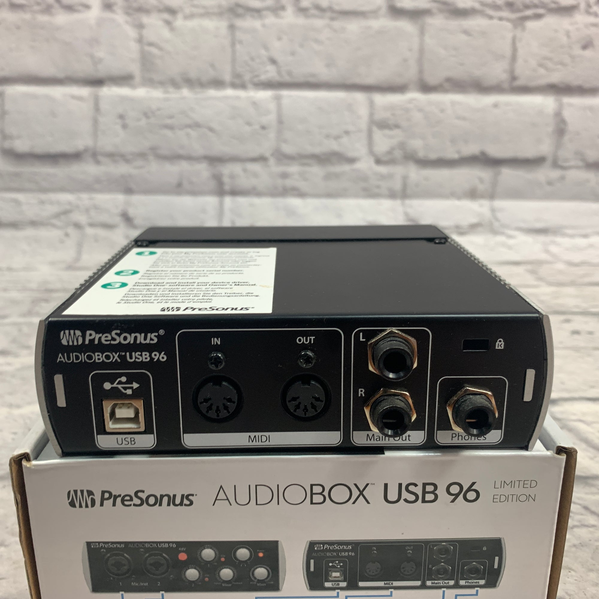 Presonus Audiobox USB 96 Black Interface