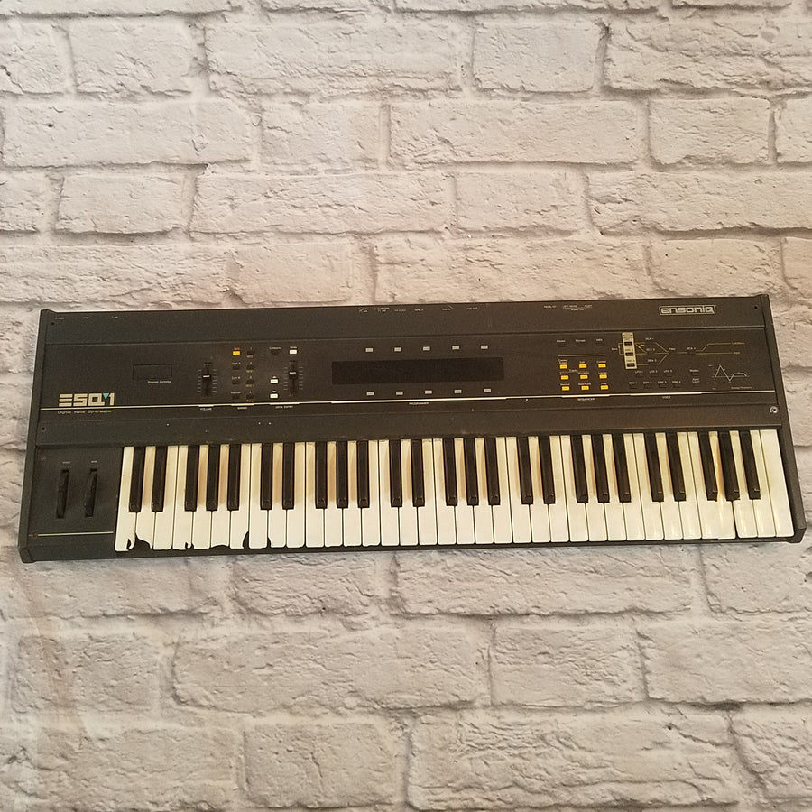 Ensoniq ESQ-1 Wave Synthesizer For Parts AS IS