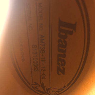 Ibanez AM73B Semi Hollow