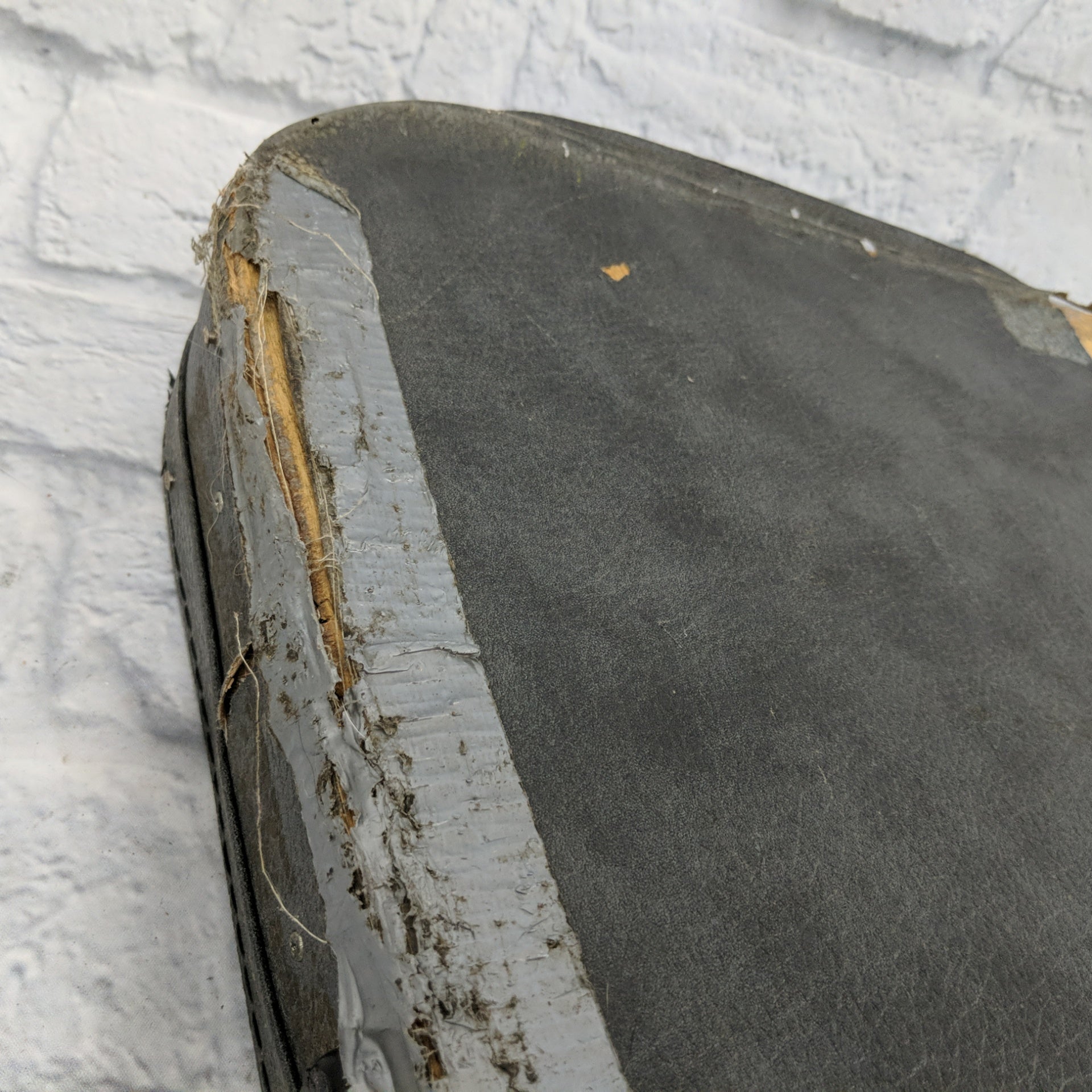 Hardshell Bass Case Grey Covered in Stickers