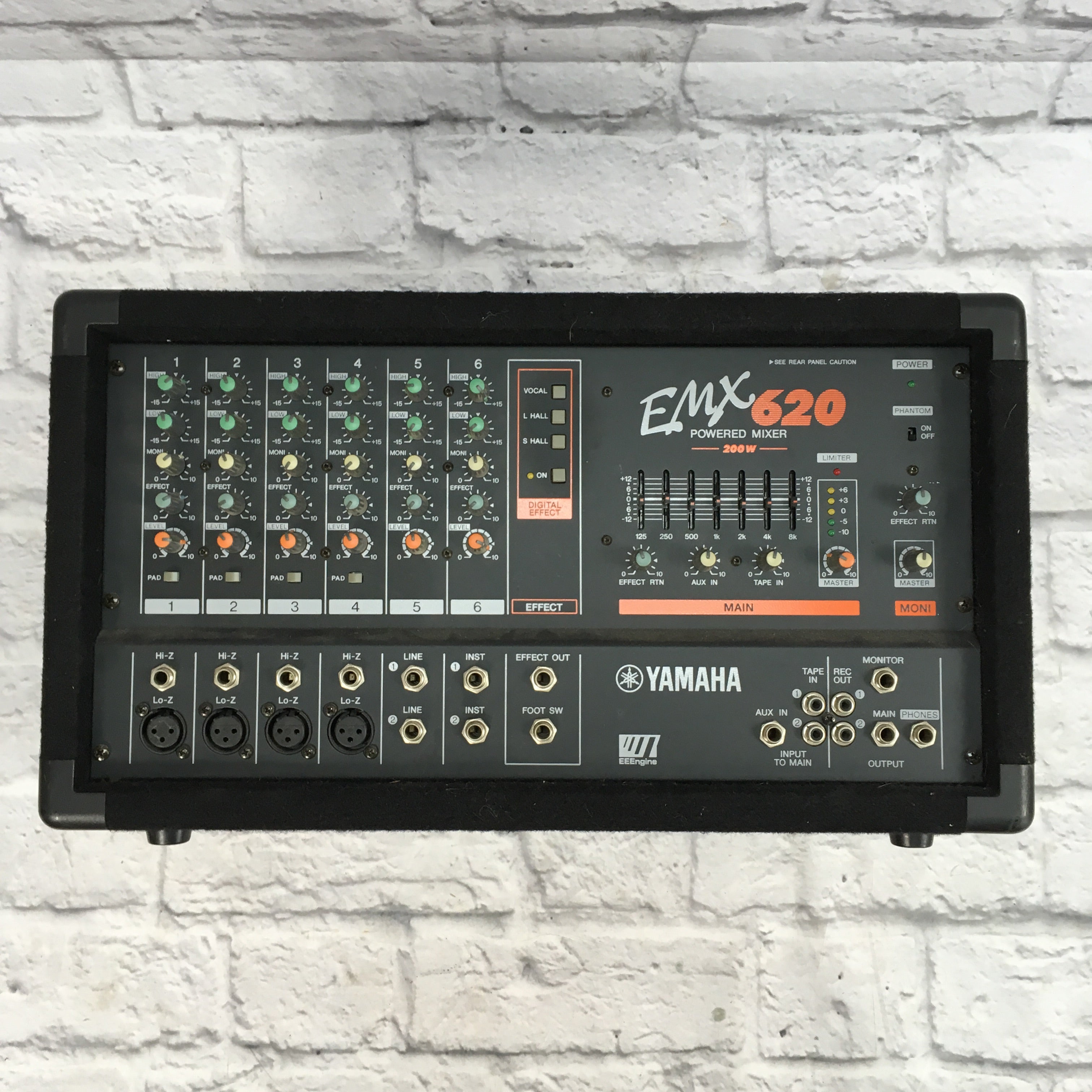 Yamaha EMX620 6 Channel Powered Mixer - Evolution Music Yamaha EMX620 6 Channel Powered Mixer - Evolution Music
