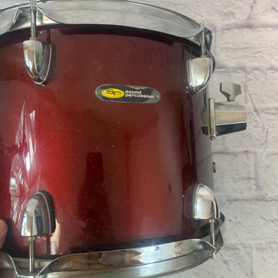 SP Sound Percussion 13 Rack Tom Wine Red