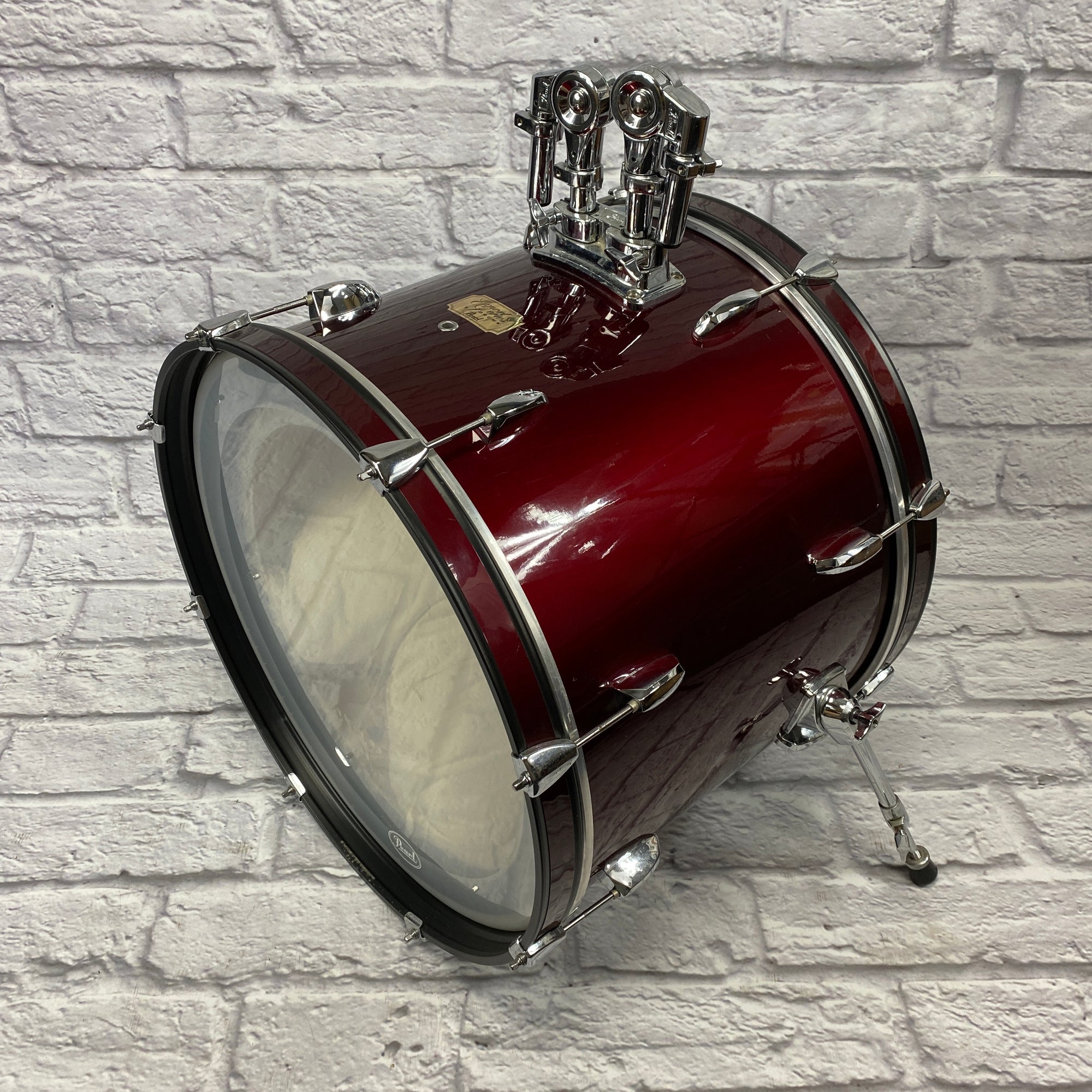 Pearl Export Series 3pc Drum Kit Wine Red