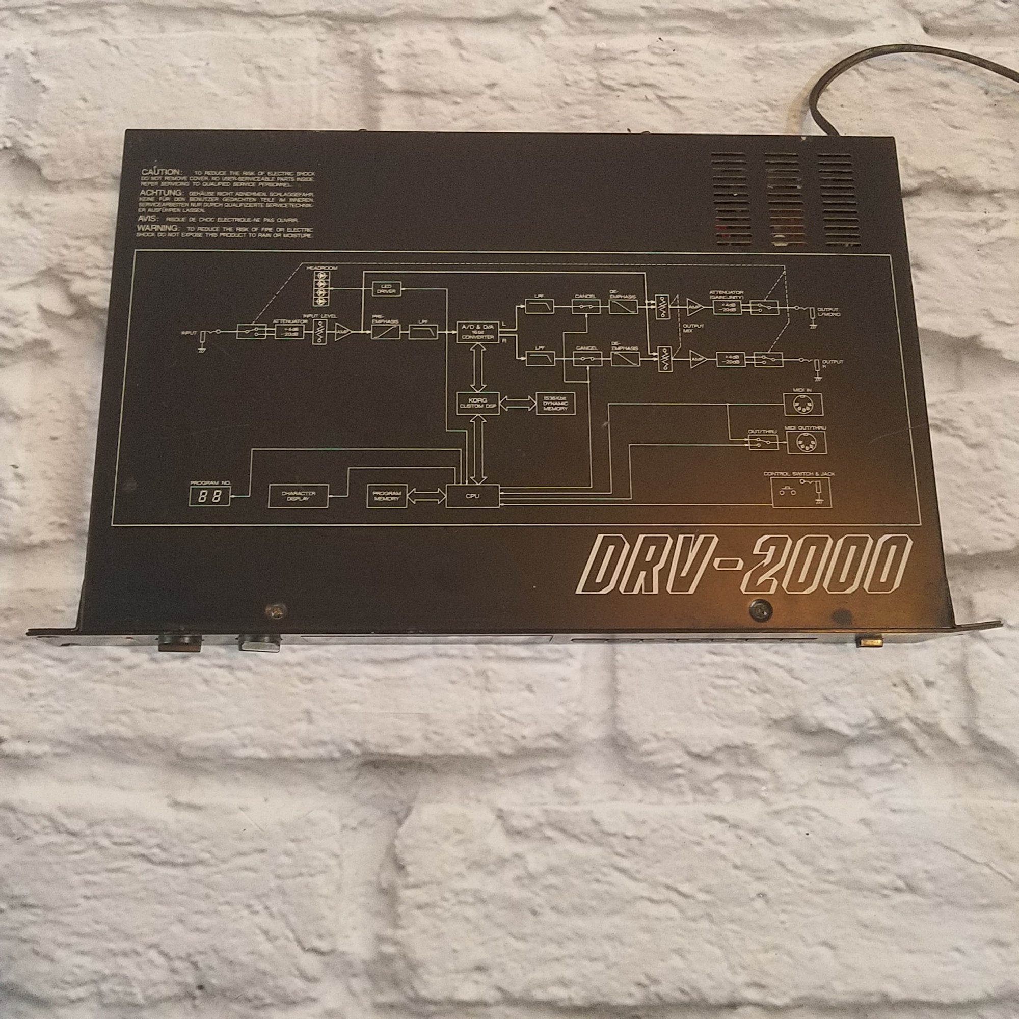 Korg DRV-2000 Digital Reverb Rack Effects Unit