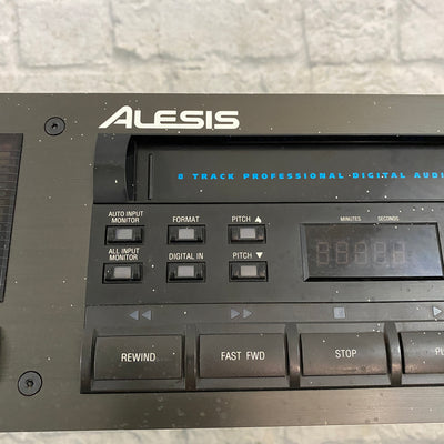 Alesis ADAT 16-Bit 8-Track Digital Audio Recorder "Blackface" AS IS PROJECT