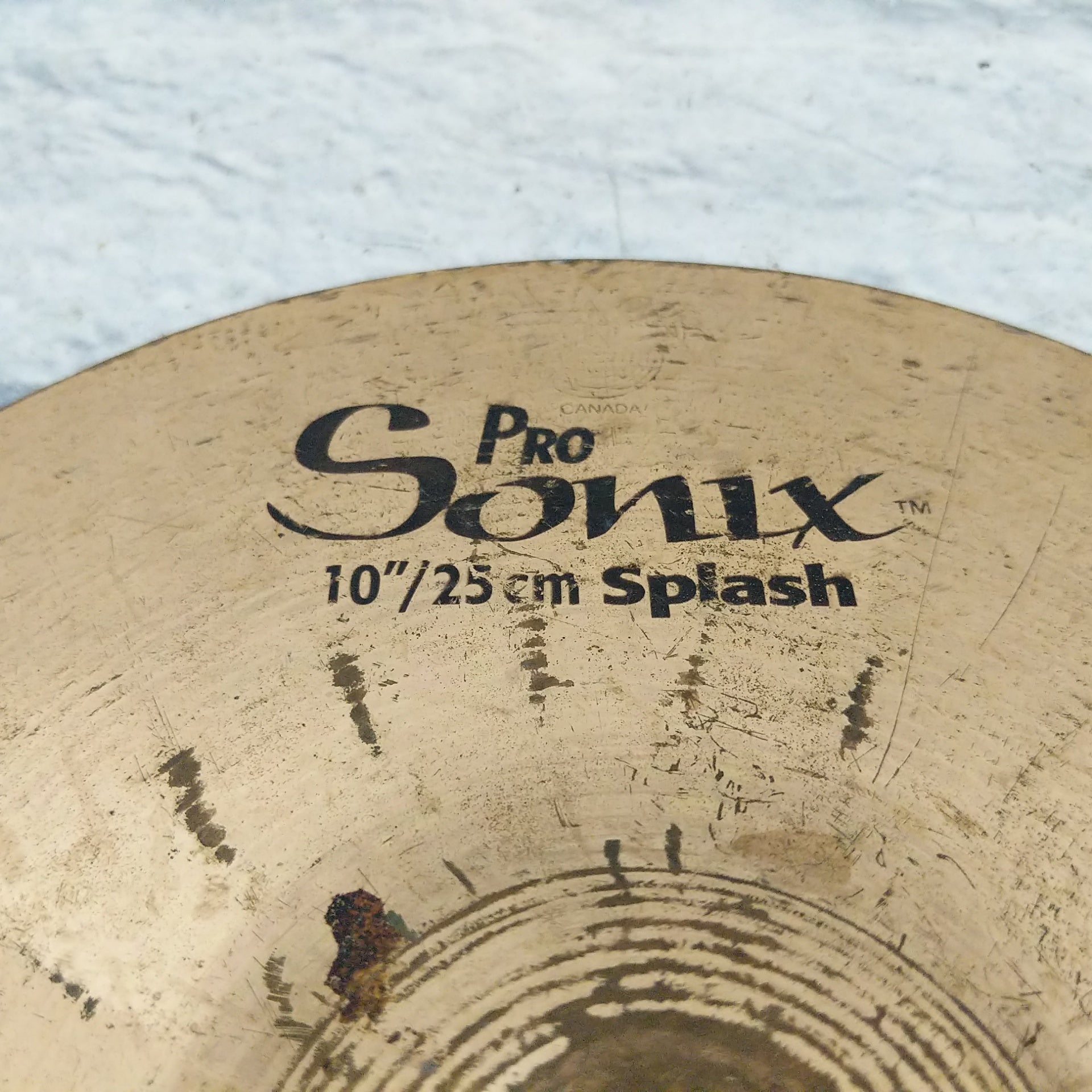 Sabian Pro Sonix 10in Splash Cymbal - Cracked