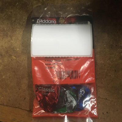 D'Addario 1CAP7-10 Extra Heavy Gauge 1.25mm Assorted Picks