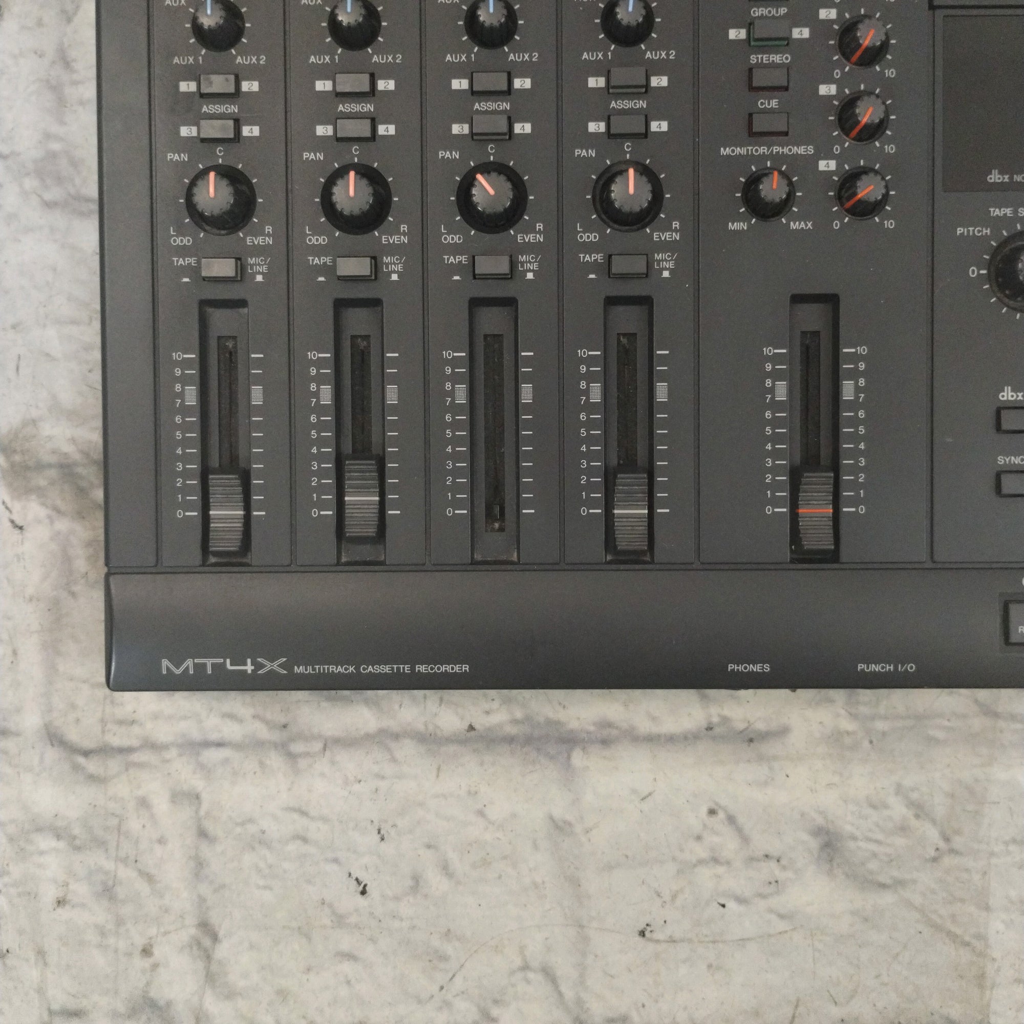 Yamaha MT4X Multitrack Cassette Recorder 1990s Black Evolution Music