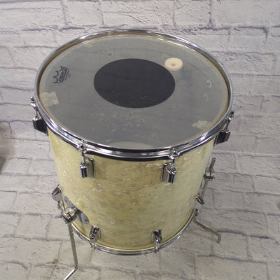 Rogers Vintage 16x16 White Marine Pearl Fullerton Floor Tom