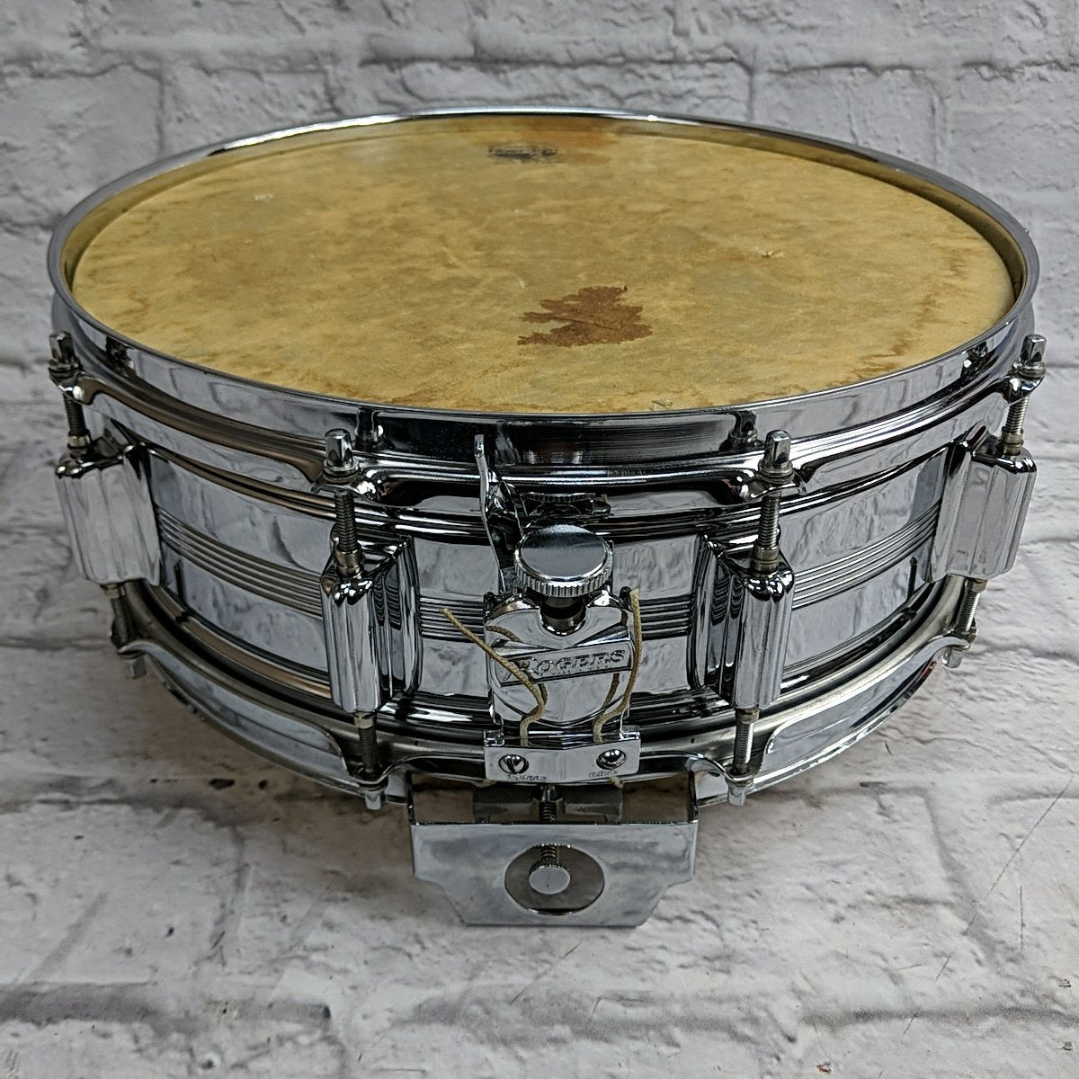 Rogers 14x5.5 Dynasonic Snare Drum Big R 1970s