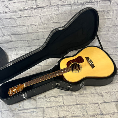 Washburn WSJ50 Elite Jumbo Acoustic Guitar with Hard Case