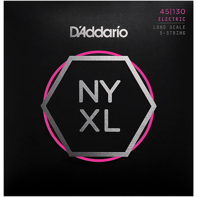 D'Addario NYXL Long Scale 5 String 45-130 Electric Bass Strings