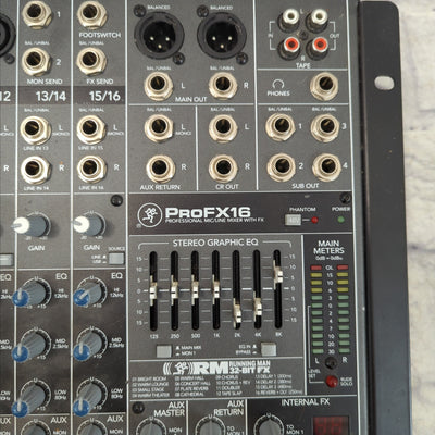 Mackie ProFX16 16-Channel 4-Bus Effects Mixer