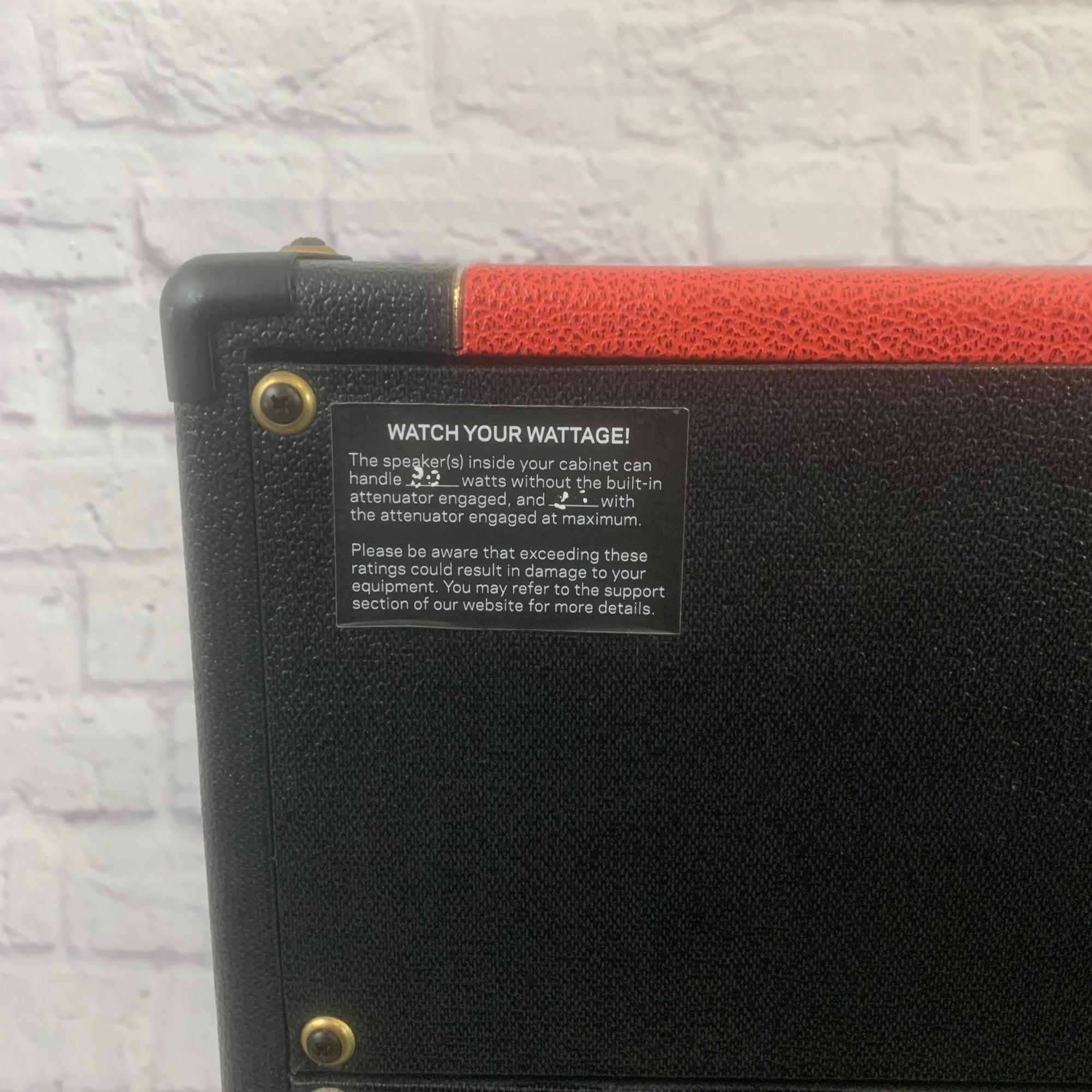 Panama Guitar Cab (2x12) Black & Red