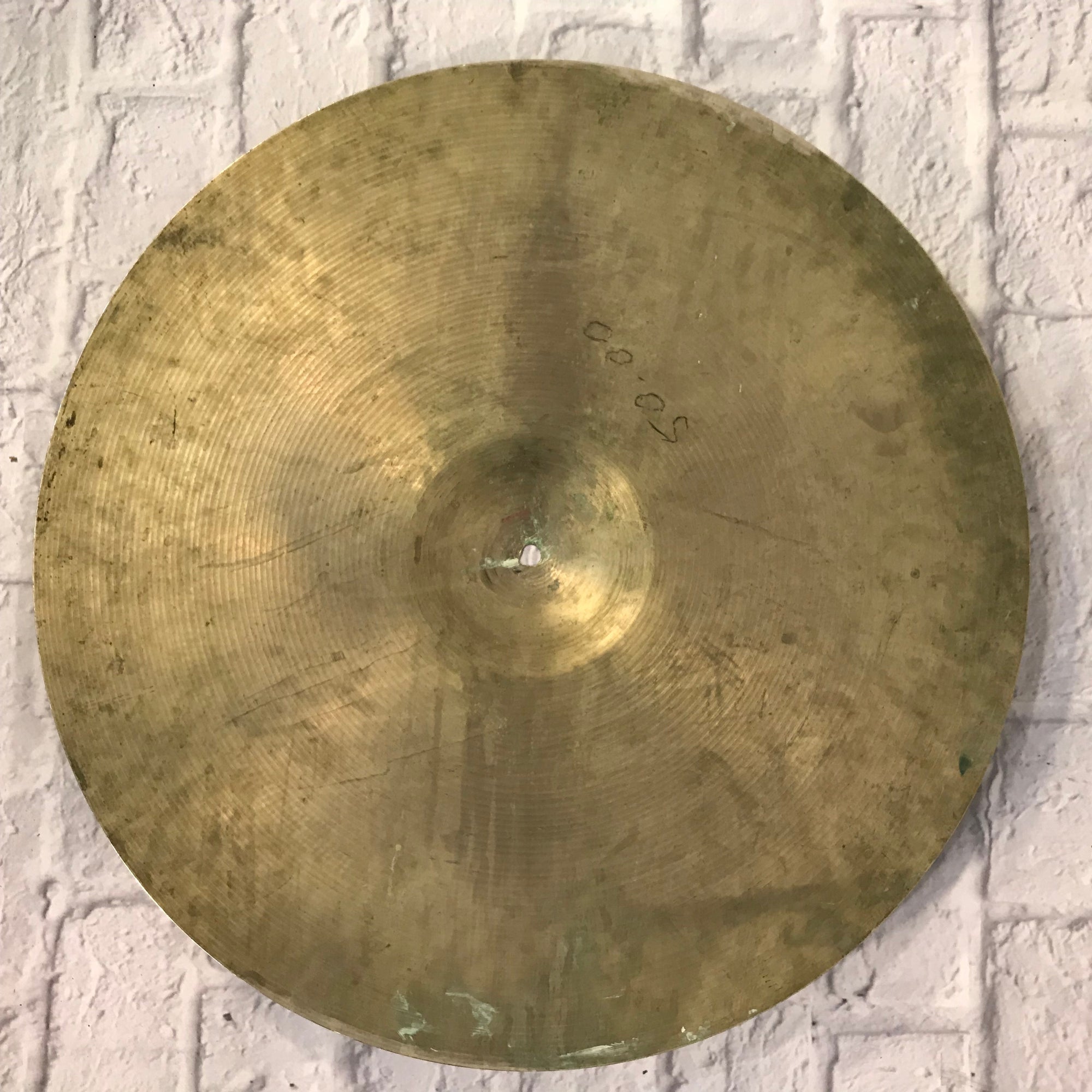 Vintage 1960s Ludwig Paiste 22in Crash Ride Cymbal