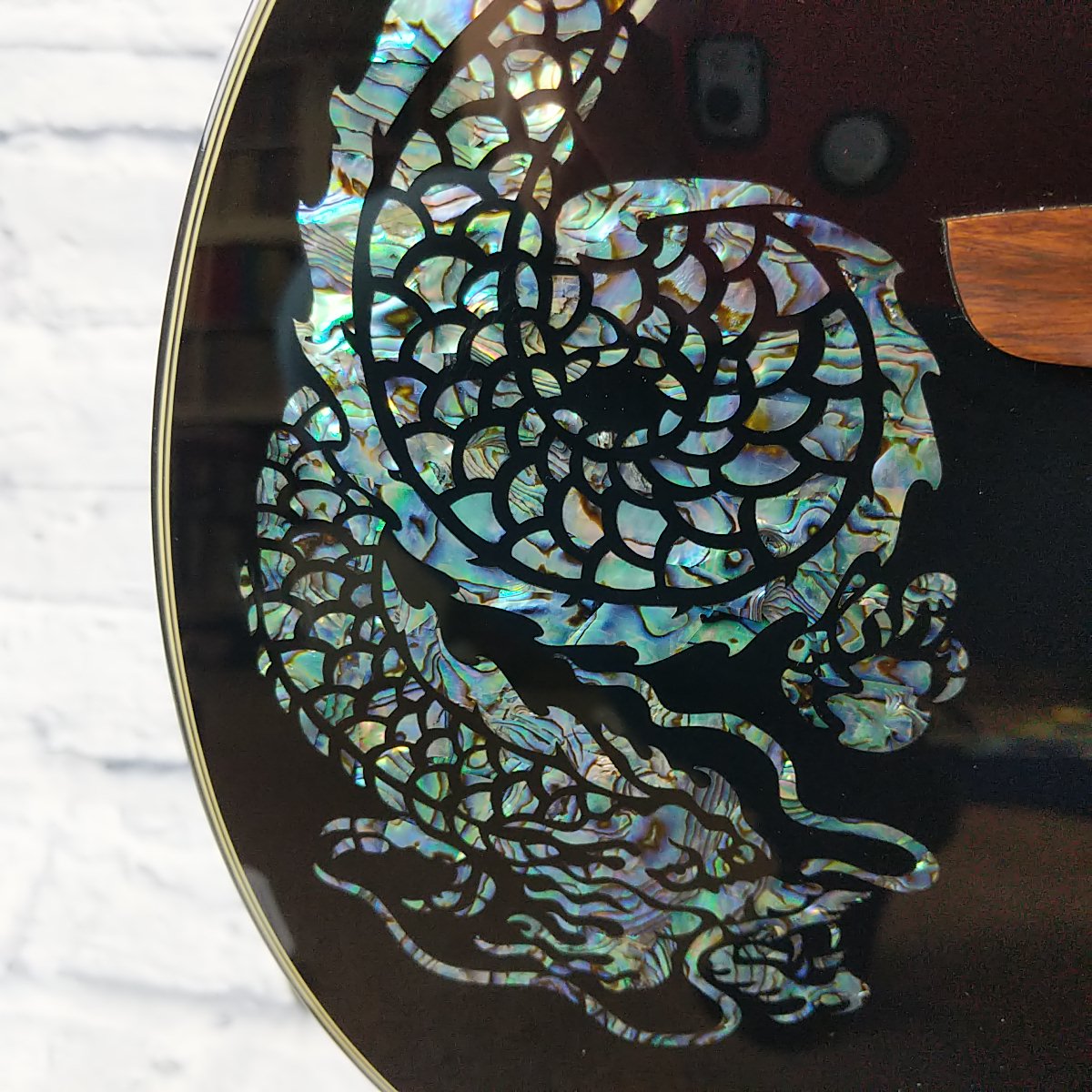 Luna FAU-DRA-BLK Fauna Dragon Black Acoustic/Electric Guitar