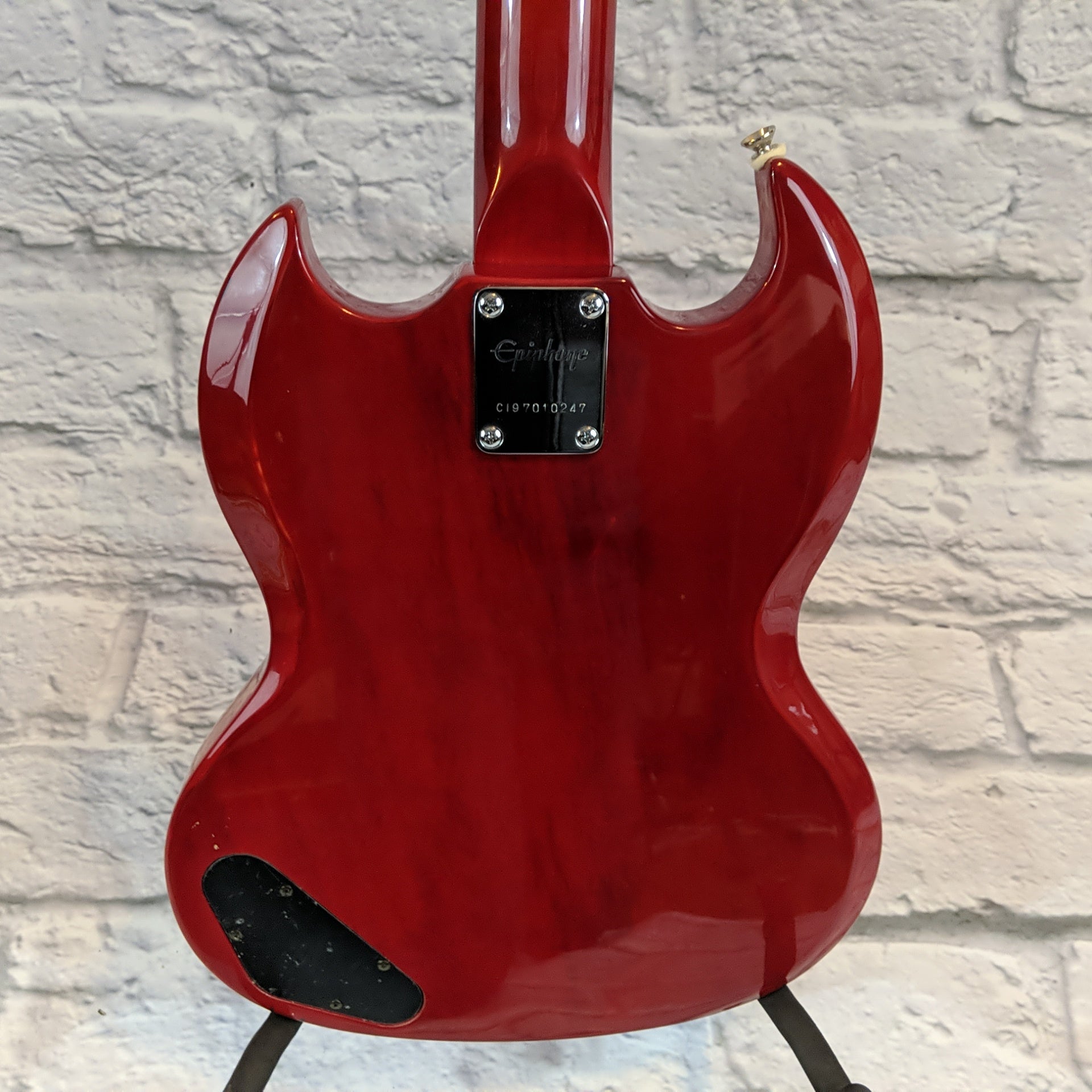 Epiphone SG Junior P90 Electric Guitar - Cherry - Evolution