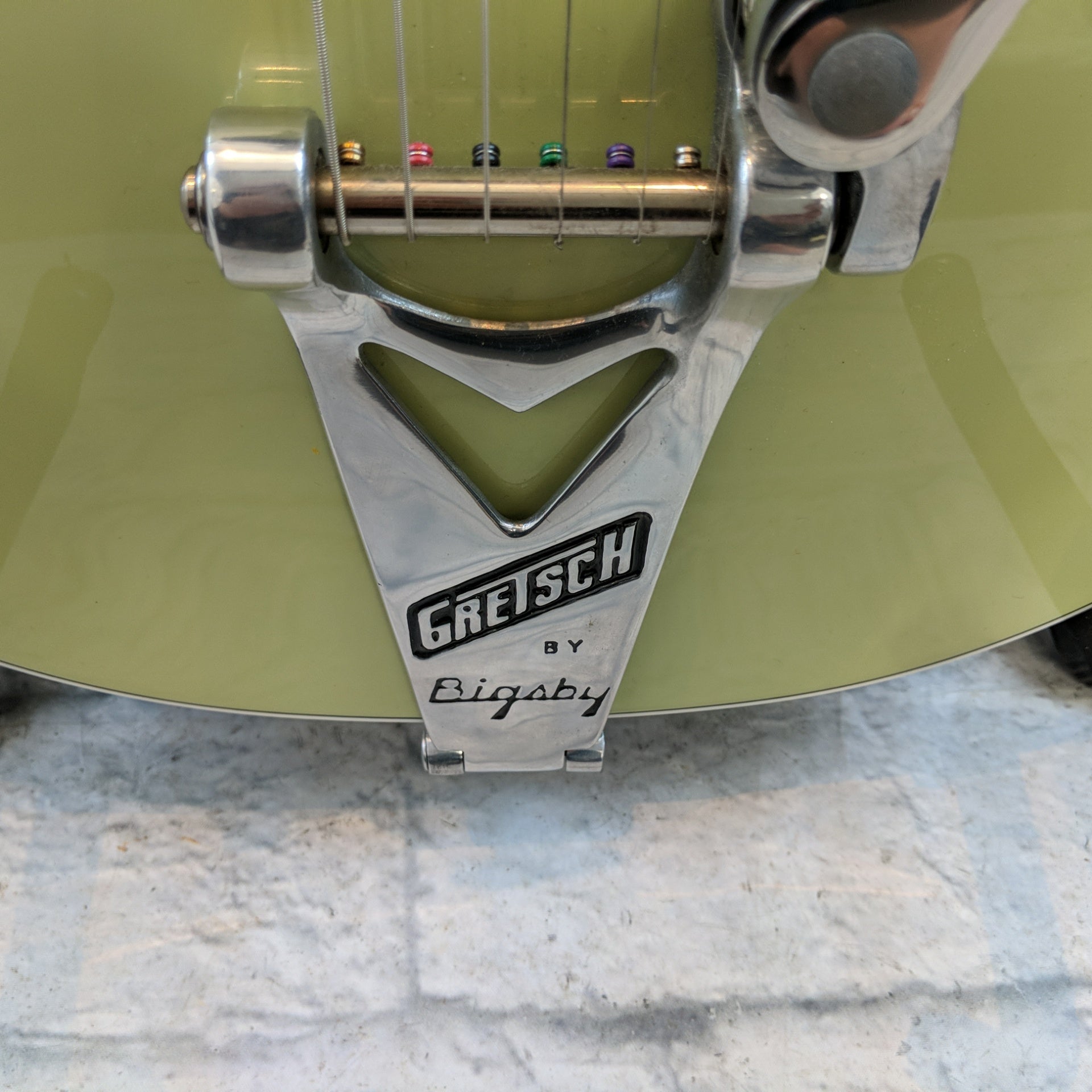 Gretsch G6118T Anniversary w/ Bigsby Hollowbody 2-Tone Smoke Green 2011