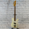 Fernandes TEB-1 Telecaster Bass Aged Olympic White MIJ w/case - Rare 1990s New Old Stock!