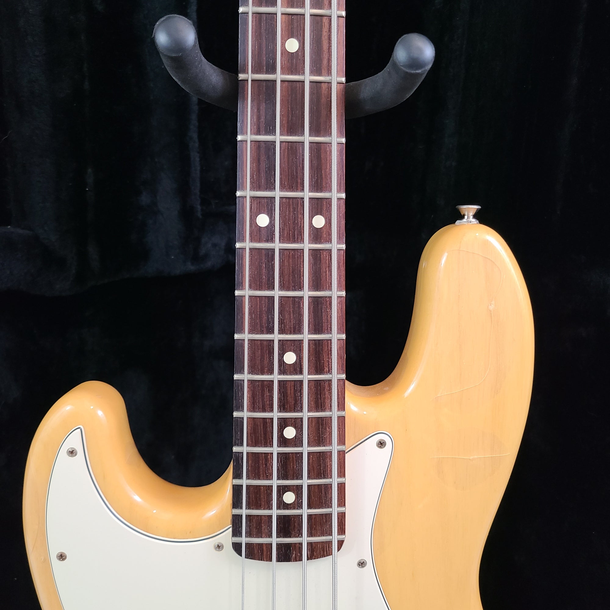 Fender Jazz Bass MIM Lefty Natural 4 String Bass Guitar w/ Case