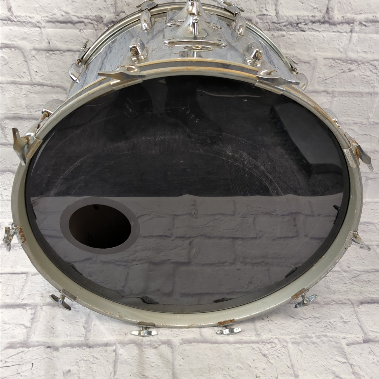Slingerland 22 Chrome Over Wood Kick Drum