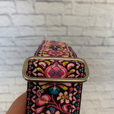 Souldier Pink Paisley Guitar Strap