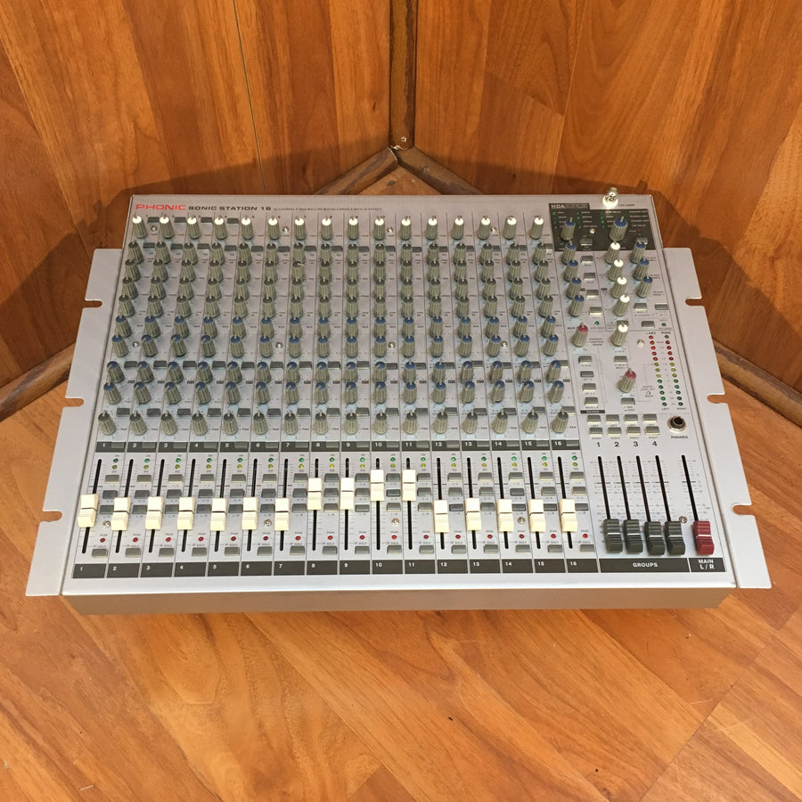 Phonic Sonic Station 16 16-Channel 4-Bus Mic/Line Mixing Console x FX