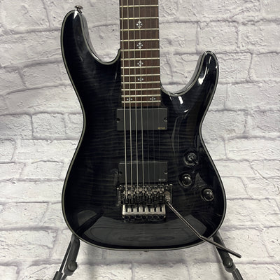 Schecter Diamond Series Damien Elite 7FR  Black 7 String Electric Guitar