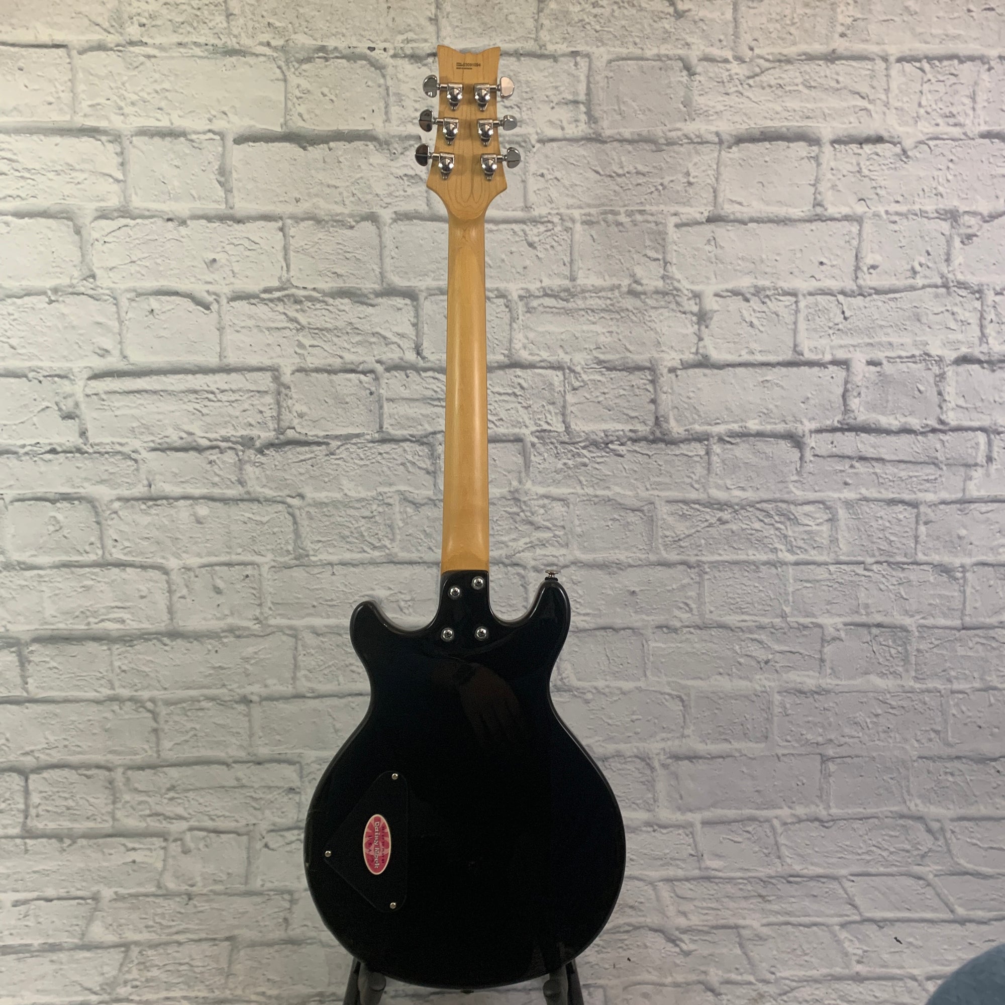 Daisy Rock DR6302 Stardust Retro-H Semi Hollow Electric Guitar - Black