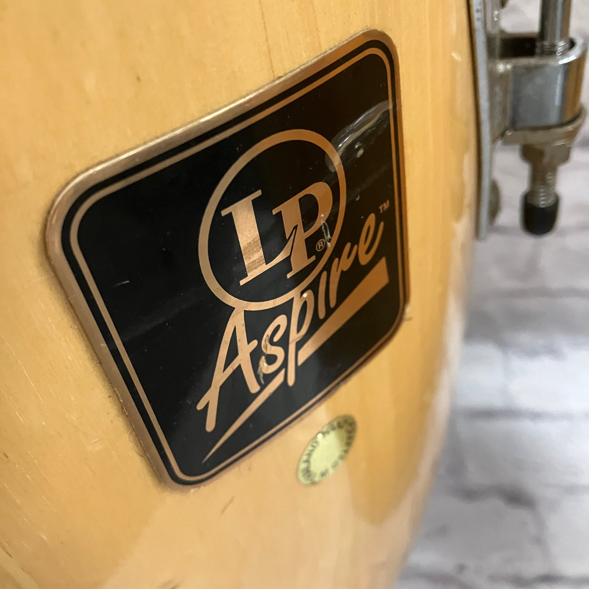 LP Latin Percussion Aspire Natural Finish Conga Pair