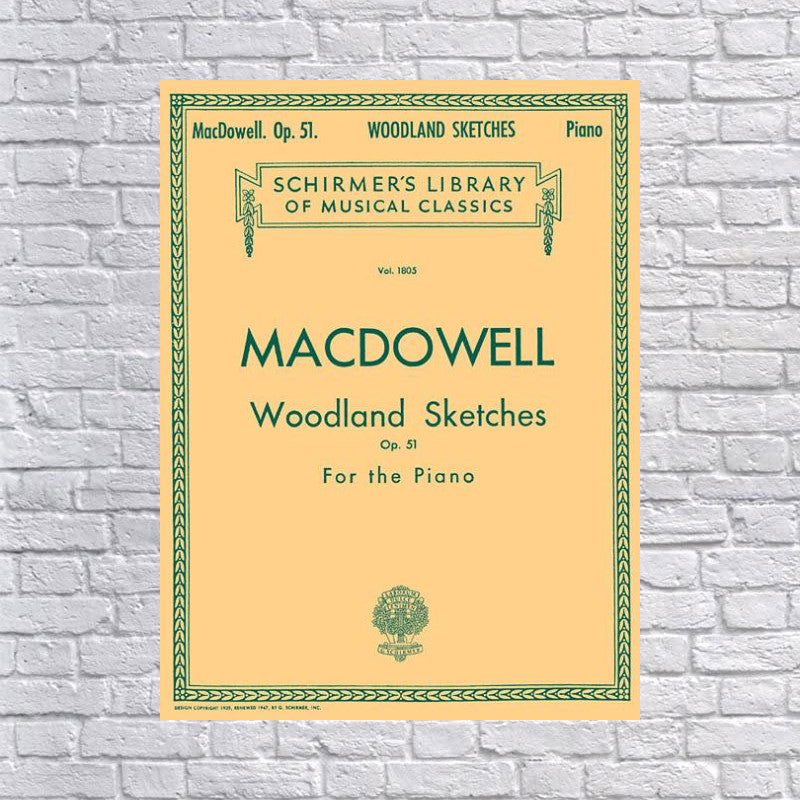 Woodland Sketches  Op. 51: Schirmer Library of Classics Volume 1805 Piano Solo (Paperback)