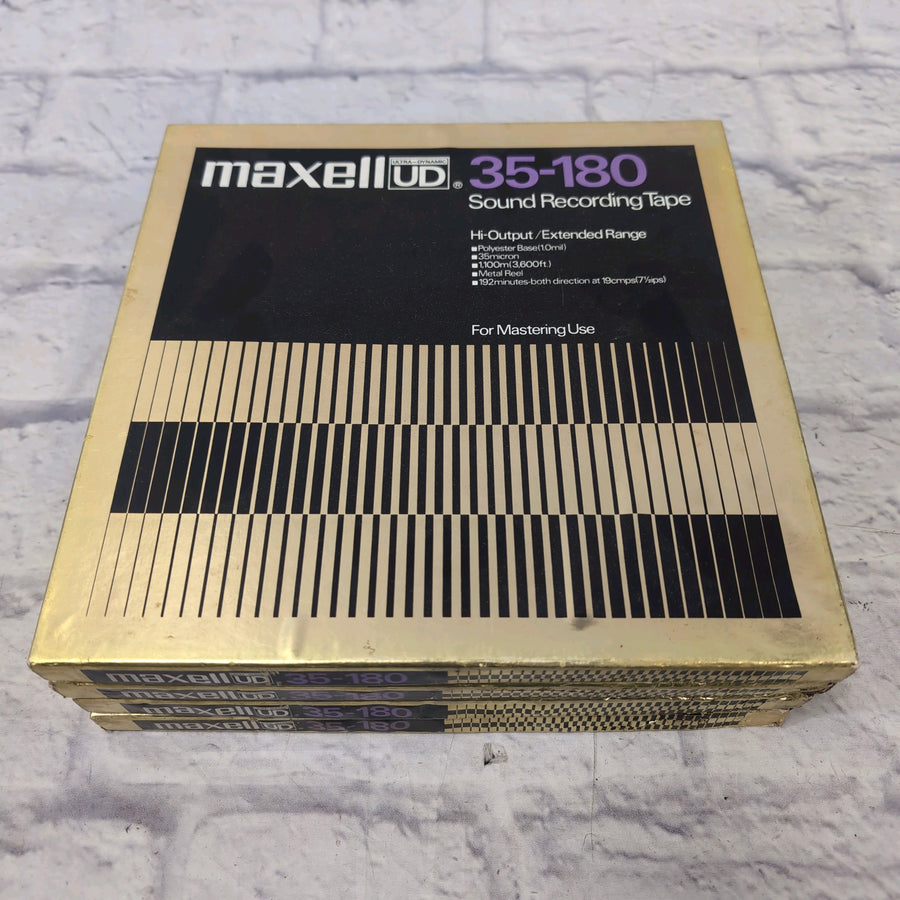 Maxell UD 35-180 Ultra Dynamic Sound Recording Tape 1/4 Reel to Reel Lot of 4